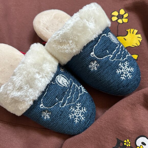 Peanuts Snoopy Furry Slipper size M/L US size 7/9 - Picture 4 of 5